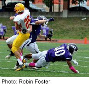 Football Helmets Not Much Protection Against Hits to Side of the Head: Study